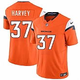 Men & Women & Youth Denver Broncos #37 RJ Harvey Orange 2025 Draft F.U.S.E. Vapor Limited Stitched Jersey,baseball caps,new era cap wholesale,wholesale hats